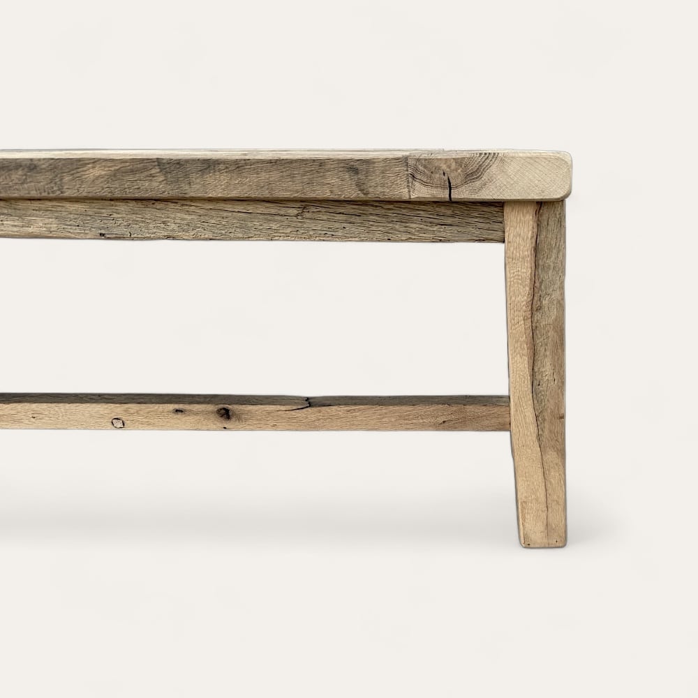 Banc Riviera en vieux chêne